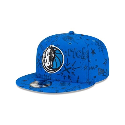 Sapca New Era Dallas Mavericks NBA Doodle 9FIFTY Snapback - Albastri